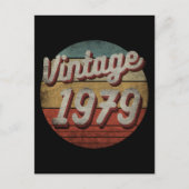 ANTIEK 1979 HEREN DAMEN VERJAARDAGSGESCHENK BRIEFKAART (Voorkant)