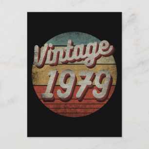 ANTIEK 1979 MANNEN VROUWEN VERJAARDAGSGESCHENK BRIEFKAART
