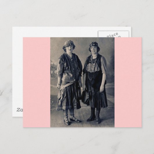 Antiek 20-1920 Vrouwen in zigeunerkostuums Briefkaart (Voorkant / Achterkant)
