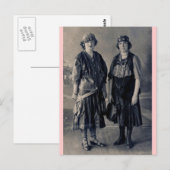 Antiek 20-1920 Vrouwen in zigeunerkostuums Briefkaart (Voorkant / Achterkant)