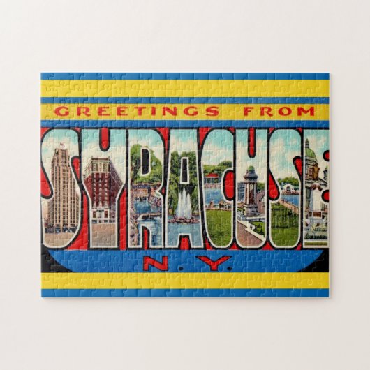 Antiek 28x36 cm Syracuse NY Legpuzzel (Horizontaal)