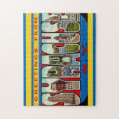 Antiek 28x36 cm Syracuse NY Legpuzzel (Verticaal)