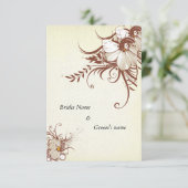 Antiek 3,5-inch x 5-inch flatpanel voor bruiloft kaart (Staand voorkant)