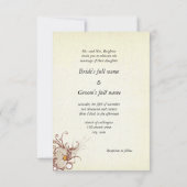 Antiek 3,5-inch x 5-inch flatpanel voor bruiloft kaart (Achterkant)