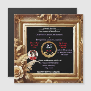 Antiek 3D Golden Floral Botanical Lijst
