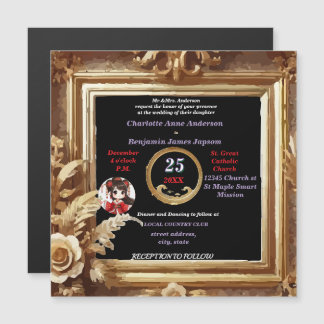 Antiek 3D Golden Floral Botanical Lijst