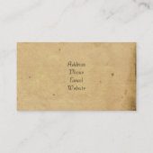 Antiek 4 visitekaartje (Achterkant)