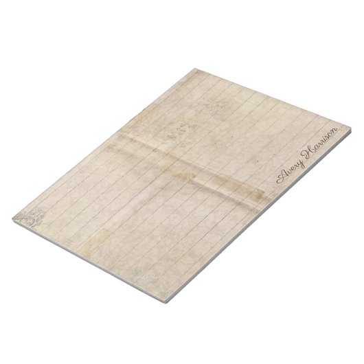  Antiek Aangepaste Naam van dagboek Notitieblok (Schuin)