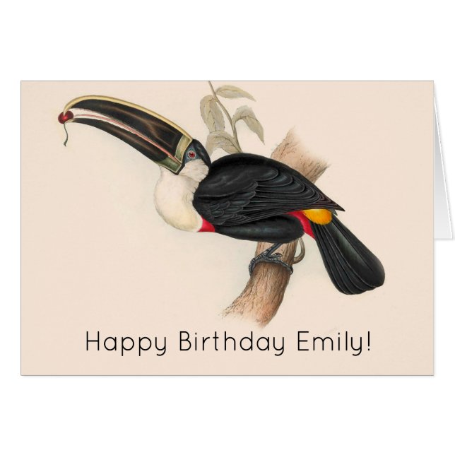 Antiek aanraakgevoelige vogelsoorten (Voorkant Horizontaal)