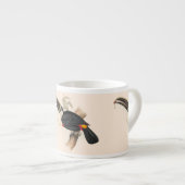 Antiek aanraakgevoelige vogelsoorten espresso kop (Voorkant rechts)