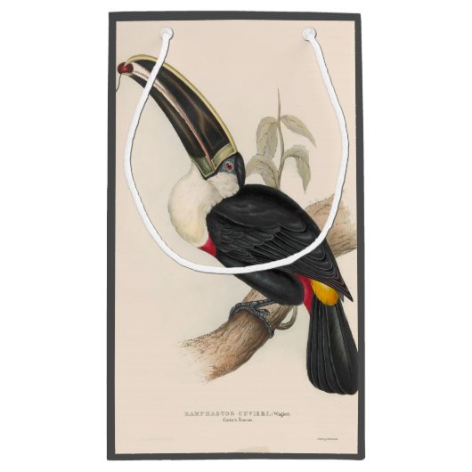 Antiek aanraakgevoelige vogelsoorten klein cadeauzakje (Achterkant)