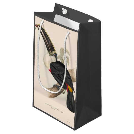 Antiek aanraakgevoelige vogelsoorten klein cadeauzakje (Voorkant Gekanteld)