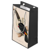 Antiek aanraakgevoelige vogelsoorten klein cadeauzakje (Achterkant Gekanteld)