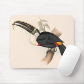 Antiek aanraakgevoelige vogelsoorten muismat (Met muis)