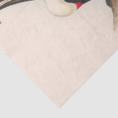 Antiek aanraakgevoelige vogelsoorten tissuepapier (Detail)