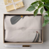 Antiek aanraakgevoelige vogelsoorten tissuepapier (Geschenk)