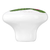 Antiek aardbei Afdrukkeramische knop (Zijkant)