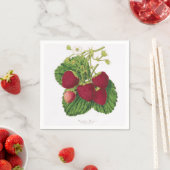 Antiek Aardbei Print servet (Insitu)