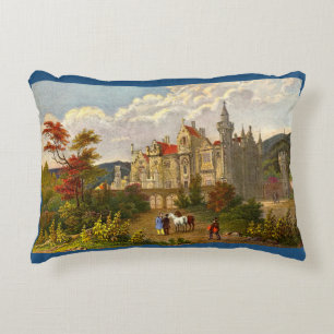 antiek Abbotsford House print Accent Kussen
