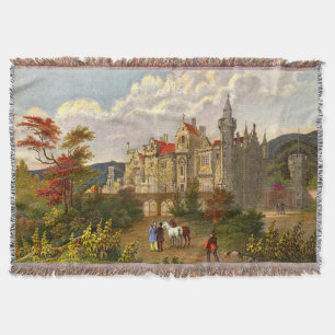 antiek Abbotsford House print Deken
