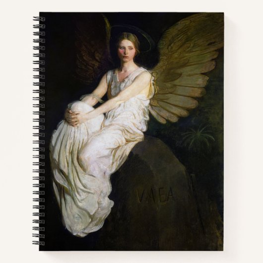 Antiek Abbott Handerson Thayer Angel Painting Notitieboek (Voorkant)