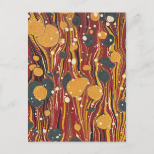 Antiek abstract patroon briefkaart