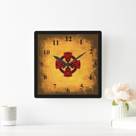 Antiek Achtergrond Rode Klok voor de Wandwand van  (Huis)