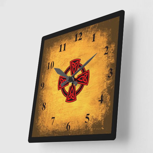 Antiek Achtergrond Rode Klok voor de Wandwand van  (Hoek)