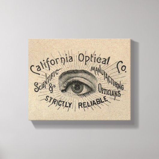 Antiek Adverteren optisch Canvas Afdruk (Voorkant)