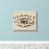 Antiek Adverteren optisch Canvas Afdruk (Insitu (Houten vloer))