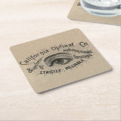 Antiek Adverteren optisch Kartonnen Onderzetters (Schuin)