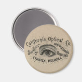 Antiek Adverteren optisch Magneet (Voorkant / Achterkant)