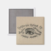 Antiek Adverteren optisch Magneet (Voorkant / Achterkant)