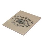 Antiek Adverteren optisch Tegeltje (Zijkant)