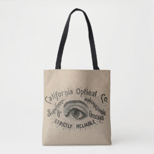 Antiek Adverteren optisch Tote Bag
