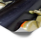 Antiek Afbeelding Clarinet Poster (Hoek)