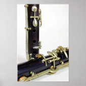 Antiek Afbeelding Clarinet Poster (Voorkant)
