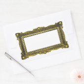 Antiek Afbeelding Lijst Rechthoekige Sticker (Envelop)