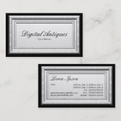 Antiek Afbeelding Lijst Visitekaartje (Voorkant / Achterkant)