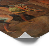 Antiek afbeelding van heksen poster (Hoek)