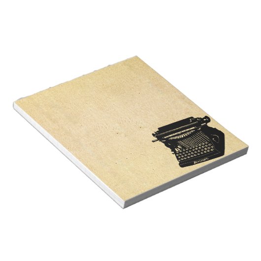 Antiek Afbeelding voor schrijfmachines Notitieblok (Schuin)