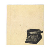 Antiek Afbeelding voor schrijfmachines Notitieblok (Voorkant)