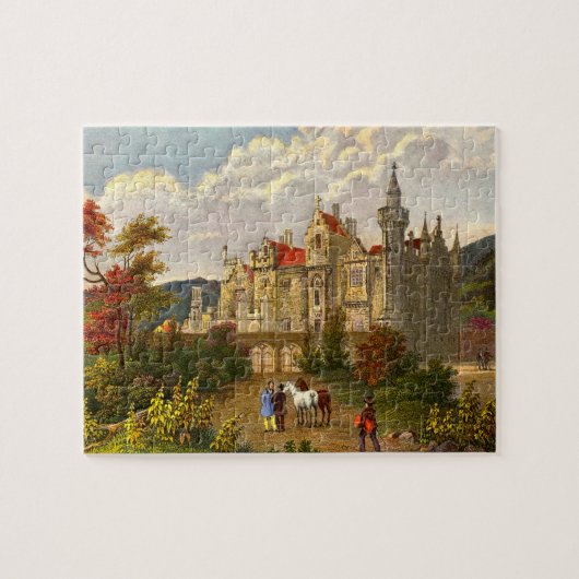 antiek afdruk van Abbotsford House Legpuzzel (Horizontaal)
