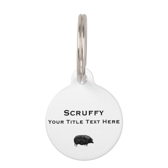  Antiek afdrukken Huisdierpenning (Achterkant)