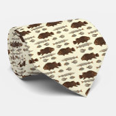 Antiek afdrukken van oude vis stropdas (Opgerold)