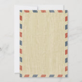 Antiek Airmail Hawaii huwelijksuitnodiging Kaart (Achterkant)