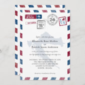 Antiek Airmail Parcel to Kroatië Wedding Kaart (Voorkant / Achterkant)