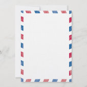 Antiek Airmail sparen de Datum Save The Date (Achterkant)