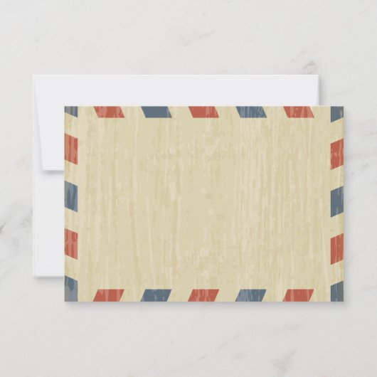 Antiek Airmail Wedding RSVP (Achterkant)