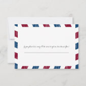 Antiek Airmail Wedding RSVP (Achterkant)